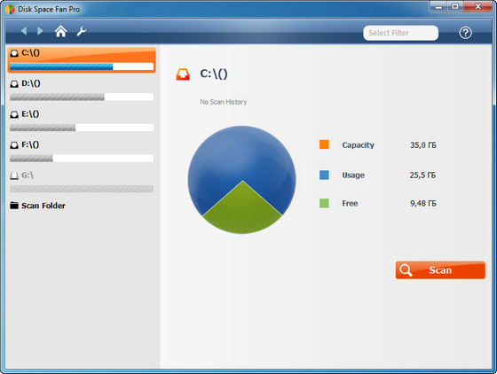 Disk Space Fan Pro